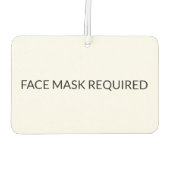 Gezichtsmasker Vereist zwart-wit eenvoudig teken Luchtverfrisser (Achterkant)