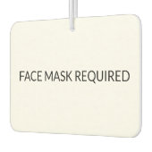 Gezichtsmasker Vereist zwart-wit eenvoudig teken Luchtverfrisser (Links)