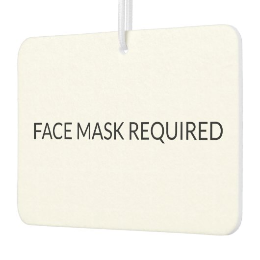 Gezichtsmasker Vereist zwart-wit eenvoudig teken Luchtverfrisser (Links)