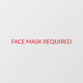 Gezichtsmasker Vereiste elegante aangepaste tekst Raamsticker (Vel)