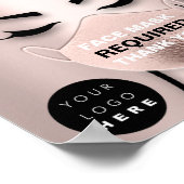 Gezichtsmaskers die de vereiste aangepaste Logo vo Poster (Hoek)
