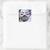 Gezichtsmaskers die de vereiste cosmetoloog Hair N Vierkante Sticker (Tas)