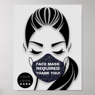 Gezichtsmaskers die de vereiste grijze as van de L Poster