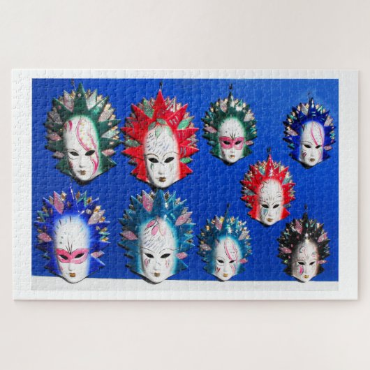 Gezichtsmaskers Legpuzzel (Horizontaal)