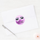 Gezichtsmaskers met vereiste haarStudio Lash-nagel Ronde Sticker (Envelop)