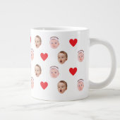 Gezichtsmok, op maat gemaakte fotomok, babyscadeau grote koffiekop (Rechts)