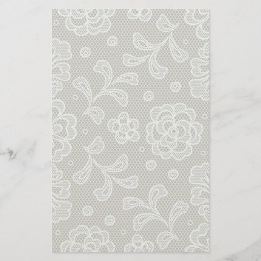 Gezichtspatroon, bloem vintage 6 briefpapier (Voorkant)