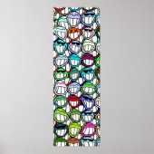 Gezichtspatroon Poster (Voorkant)