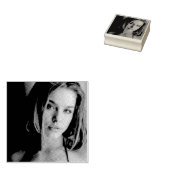 Gezichtsportret Rubber Stamp Rubberstempel (Gestempeld)