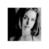 Gezichtsportret Rubber Stamp Rubberstempel (Afrduk)