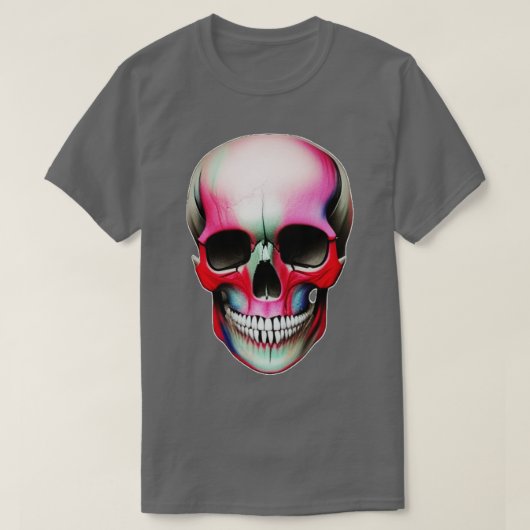 gezichtsschedel t-shirt (Design voorkant)