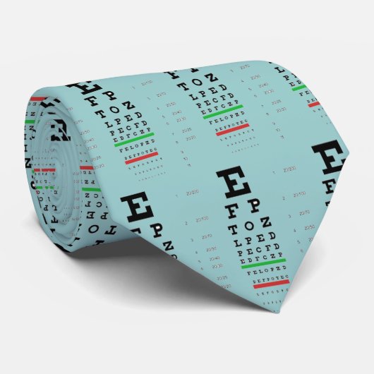 gezichtsscherpte-diagram stropdas (Opgerold)