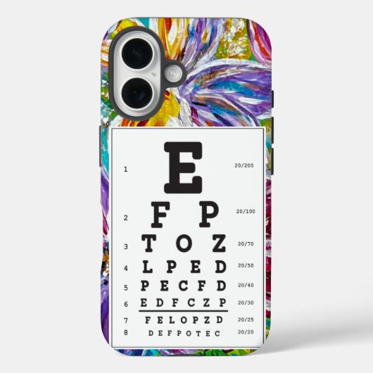 Gezichtsscherptekaart voor iPhone Optiek Case-Mate iPhone Case (Achterkant)