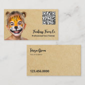 Gezichtsschilder QR Visitekaartje (Voorkant / Achterkant)