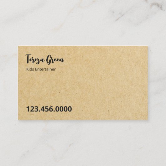 Gezichtsschilder QR Visitekaartje (Achterkant)