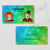 Gezichtsschilderende Visitekaartjes (Voorkant / Achterkant)