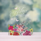 Gezichtsschilderij Alice in Wonderland White Rabbi Acryl Bord (Neutraal)