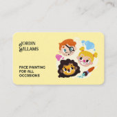 Gezichtsschildering Visitekaartje (Voorkant)