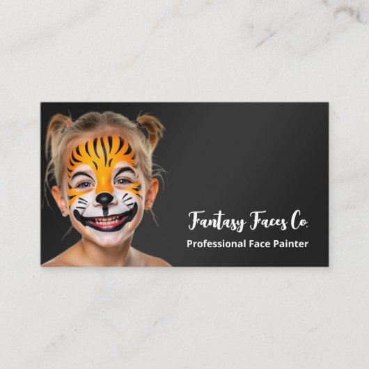 Gezichtsschildering Visitekaartje (Voorkant)