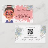 Gezichtsschilderingsfactorinter clown Butterfly Visitekaartje (Voorkant / Achterkant)