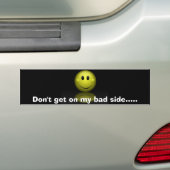 gezichtssticker bumpersticker (Op auto)