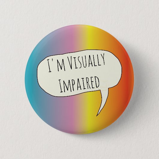 gezichtsstoornissen blind zicht ronde button 5,7 cm (Voorkant)