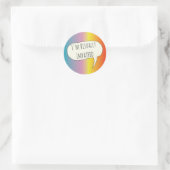 gezichtsstoornissen blind zicht ronde sticker (Tas)