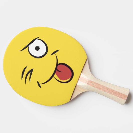 Gezichtstong teasen tafeltennisbatje (Zijkant)