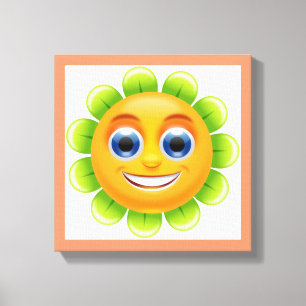 GEZICHTSTROOM CANVAS AFDRUK