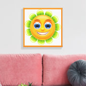 GEZICHTSTROOM CANVAS AFDRUK (Insitu (Woonkamer))