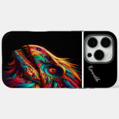 Gezichtsvermogen van de Raptor Regenboogdraak Case-Mate iPhone Case (Achterkant (horizontaal))