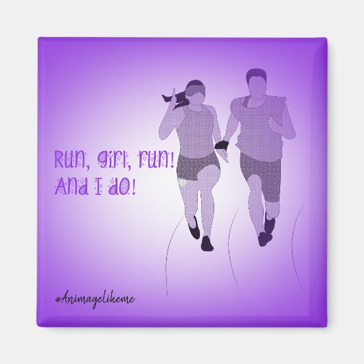 Gezichtsvermogen verminderd runner magneet (Voorkant)