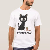 Gezien Grappig Kat Design T-shirt (Voorkant)
