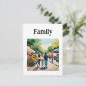gezin briefkaart (Staand voorkant)