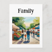gezin briefkaart (Voorkant)