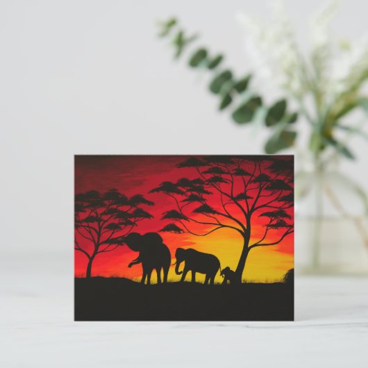 gezin briefkaart (Staand voorkant)