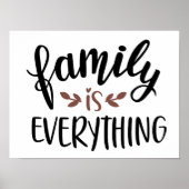 gezin is alles poster (Voorkant)