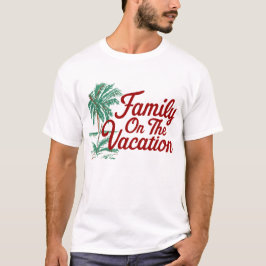 Gezin op vakantie t-shirt