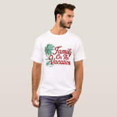 Gezin op vakantie t-shirt (Voorkant volledig)