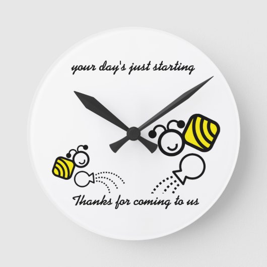 gezin ronde klok (Voorkant)