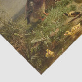 Gezin van eenden door Carl Jutz Tissuepapier (Detail)