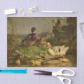 Gezin van eenden door Carl Jutz Tissuepapier (Craft)