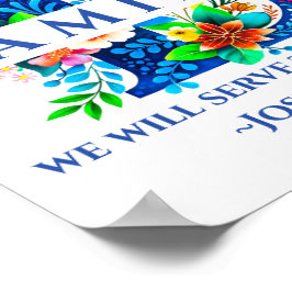 GEZIN Witte Posterprint 'We Will Serve' #281225 Poster