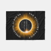 Gezinloosheid Zonnegevaar Aangepast Fleece Deken (Voorkant (Horizontaal))