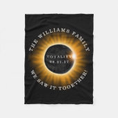 Gezinloosheid Zonnegevaar Aangepast Fleece Deken (Voorkant)