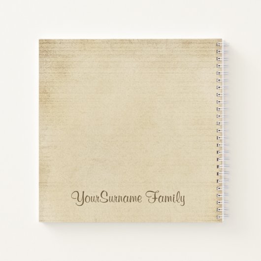 Gezinnegenealogie Notitieboek (Achterkant)