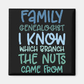 Gezinnegenealogist ik weet welke afdeling de noten magneet (Voorkant)