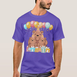 Gezinnen beer Kinderen van Birthday Cute Animal Br T-shirt