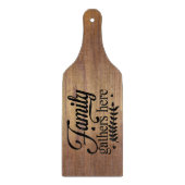 Gezinnen hier Houtlook Cutting Board Snijplank (Voorkant)
