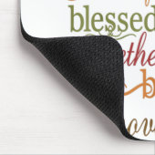 Gezinnen met dankbare zegeningen Thanksgiving Muismat (Hoek)